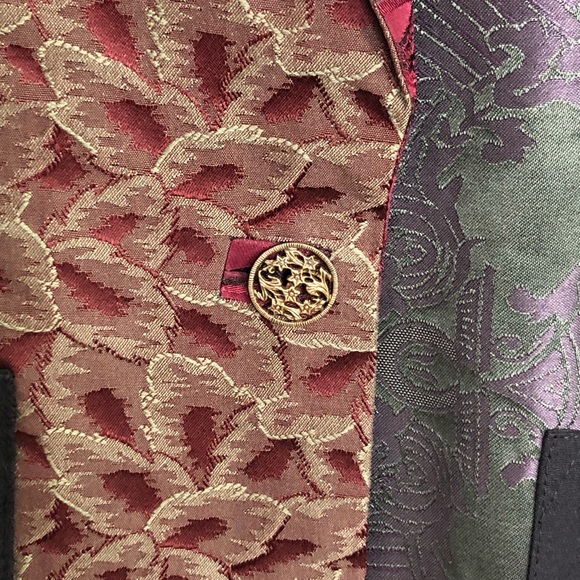 Reflections from the heart color fabric black jacquard blazer - Picture 5 of 12